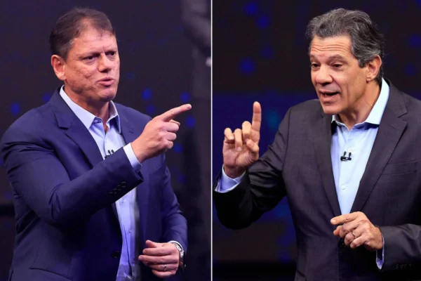 Datafolha: Tarcísio lidera disputa em SP com 56%, contra 32% de Haddad