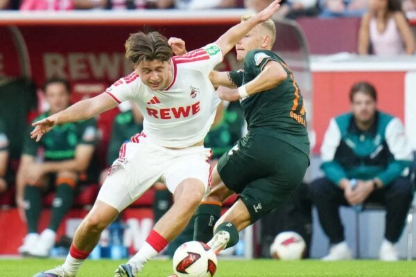 Köln e Werder Bremen empatam em 1 a 1 na Bundesliga