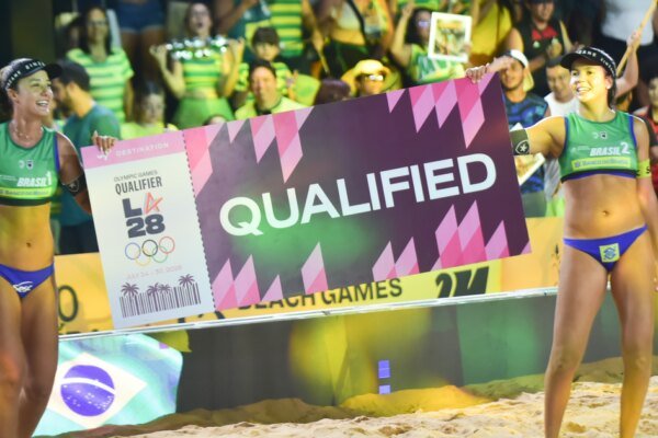 Brasil assegura duas vagas olímpicas para Los Angeles no vôlei de praia