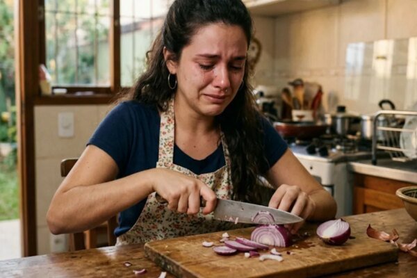 Por que a cebola faz chorar? Segredo de 20 minutos no freezer para nunca mais sofrer com ácido nos olhos