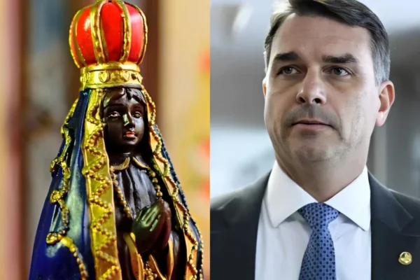 Posts sobre Aparecida bombam nas redes; Flávio Bolsonaro diz não querer destituir padroeira
