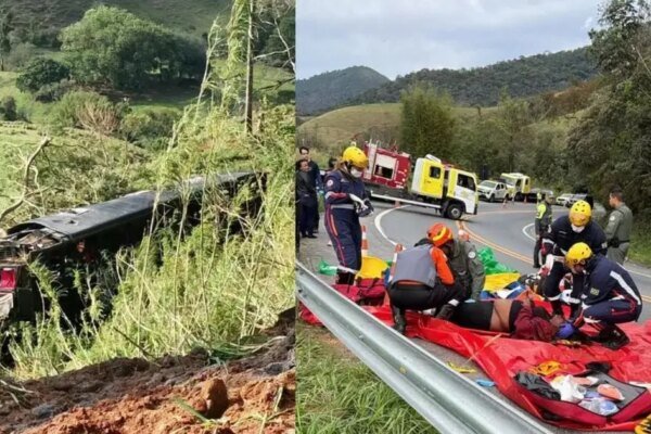 Cinco pessoas morrem em acidente com ônibus no interior de SP
