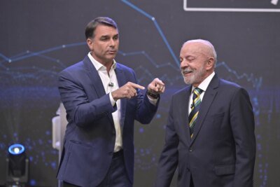 Debate Band/Jovem Pan: Lula e Flávio travam confronto com troca de acusações pessoais