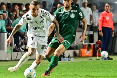 Palmeiras empata com o Santos e dá oportunidade para Flamengo ampliar vantagem