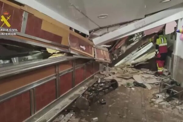Desabamento de bar na Espanha deixa pelo menos 12 feridos