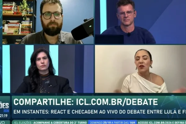 Checagem do debate feita pelo ICL bate recorde de audiência: mais de meio milhão de aparelhos