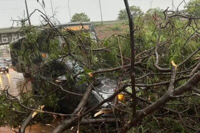 Chuvas provocam ventos de até 150 km/h em Minas Gerais