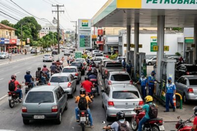 Trava de combustível em galão gera filas em postos de Manaus