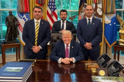 Trump visa o uso do caso Flávio Bolsonaro para mobilizar republicanos nos EUA