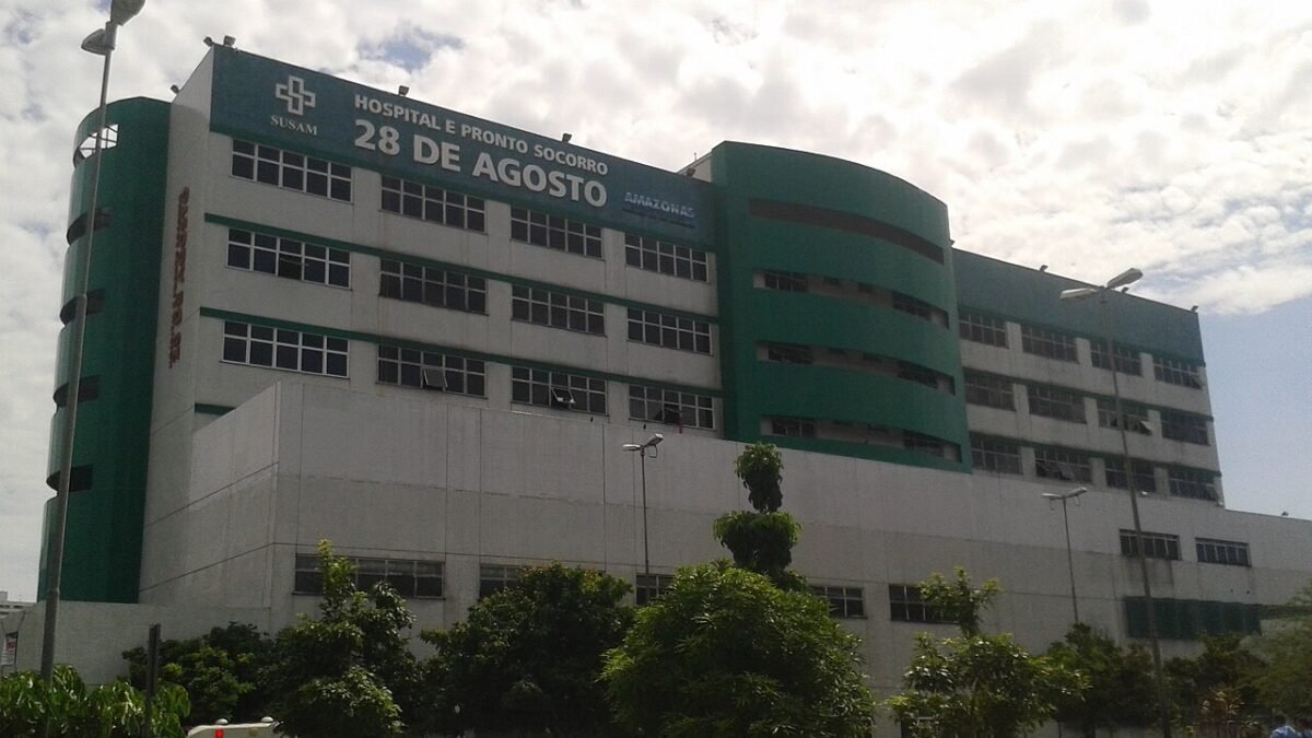 Fachada do Hospital e Pronto-Socorro 28 de Agosto em Manaus. Foto: Naldo Arruda / Flickr